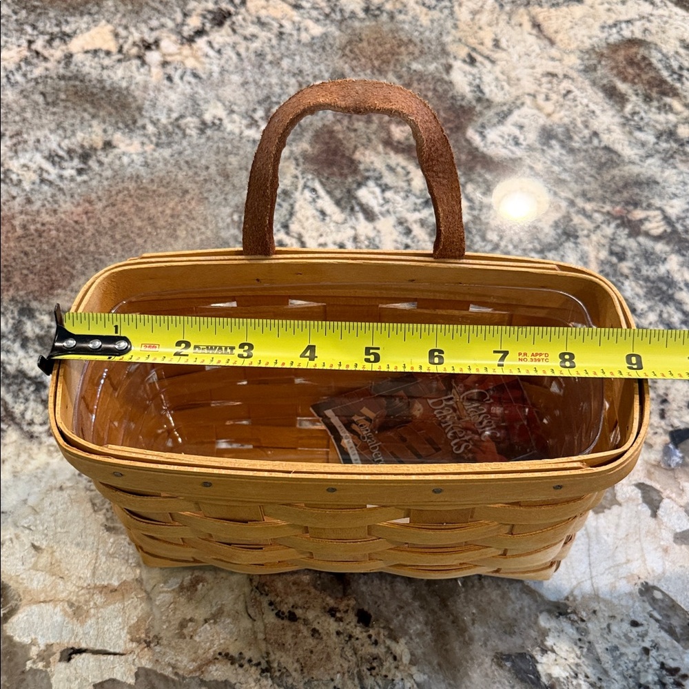 Longaberger handwoven wooden hanging basket - Picture 4 of 5